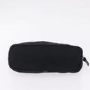 FENDI Accessory Pouch Cotton jersey Black Silver Auth 208245A-11