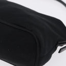 FENDI Accessory Pouch Cotton jersey Black Silver Auth 208245A-15