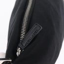FENDI Accessory Pouch Cotton jersey Black Silver Auth 208245A-17