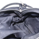 FENDI Accessory Pouch Cotton jersey Black Silver Auth 208245A-22