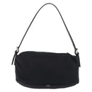 FENDI Accessory Pouch Cotton jersey Black Silver Auth 208245A-3