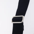 PRADA Hand Bag Raffia 2way Navy Silver Auth 208246-12