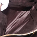 Miu Miu Hand Bag Leather 2way Gray Gold Auth 208248A-28