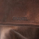 CHANEL Shoulder Bag Lamb Skin Bronze CC Auth 208250A-16