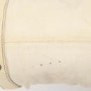 Miu Miu Hand Bag Leather 2way Ivory Silver Auth 208251A-16