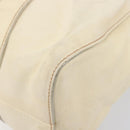 Miu Miu Hand Bag Leather 2way Ivory Silver Auth 208251A-17