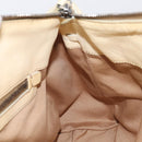 Miu Miu Hand Bag Leather 2way Ivory Silver Auth 208251A-27