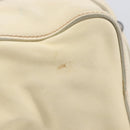 Miu Miu Hand Bag Leather 2way Ivory Silver Auth 208251A-9