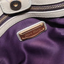 Miu Miu Hand Bag Leather 2way Gray Gold Auth 208252A-21