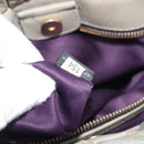 Miu Miu Hand Bag Leather 2way Gray Gold Auth 208252A-12