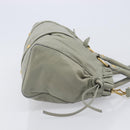Miu Miu Hand Bag Leather 2way Gray Gold Auth 208252A-4