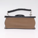 LOEWE Chain Barcelona Shoulder Bag Leather Beige Gold Auth 208257M-5
