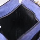 Salvatore Ferragamo Chain Shoulder Bag Suede Purple Gold Auth 208261A-24