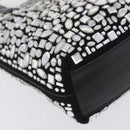 Salvatore Ferragamo Hand Bag Leather Black Silver Auth 208262A-12