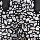 Salvatore Ferragamo Hand Bag Leather Black Silver Auth 208262A-17