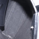 Salvatore Ferragamo Hand Bag Leather Black Silver Auth 208262A-19