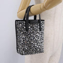 Salvatore Ferragamo Hand Bag Leather Black Silver Auth 208262A-23