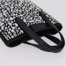 Salvatore Ferragamo Hand Bag Leather Black Silver Auth 208262A-6