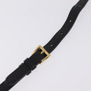 PRADA Ribbon Shoulder Bag Leather Black Pink Auth 208264A-10