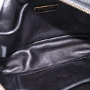 PRADA Ribbon Shoulder Bag Leather Black Pink Auth 208264A-19