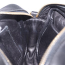 PRADA Ribbon Shoulder Bag Leather Black Pink Auth 208264A-21