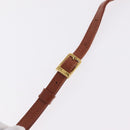 MCM Logogram Vicetos Boston Bag PVC Leather 2way Brown Gold Auth 208266A-13