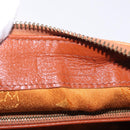 MCM Logogram Vicetos Boston Bag PVC Leather 2way Brown Gold Auth 208266A-22