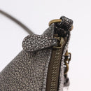 Bottega Veneta INTRECCIATO Shoulder Bag Leather Silver 196484 Auth 208268A-14