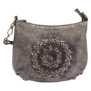 Bottega Veneta INTRECCIATO Shoulder Bag Leather Silver 196484 Auth 208268A-13