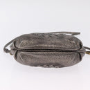 Bottega Veneta INTRECCIATO Shoulder Bag Leather Silver 196484 Auth 208268A-9