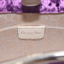Christian Dior Hand Bag Velor Purple Silver Auth 208271A-16