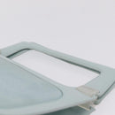LOEWE Hand Bag Suede Light Blue Gold Auth 208276A-10