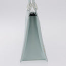 LOEWE Hand Bag Suede Light Blue Gold Auth 208276A-5