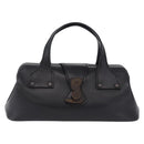 GUCCI Hand Bag Leather Black 105378 Auth 208277A-2