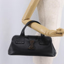 GUCCI Hand Bag Leather Black 105378 Auth 208277A-24