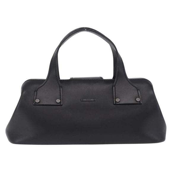 GUCCI Hand Bag Leather Black 105378 Auth 208277A