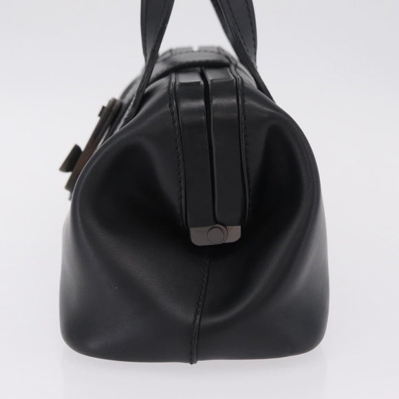 GUCCI Hand Bag Leather Black 105378 Auth 208277A