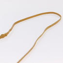 Miu Miu Madras Shoulder Bag Leather Yellow Gold Auth 208280A-9