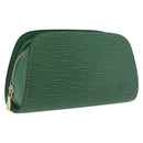 LOUIS VUITTON Epi Dauphine PM Cosmetic Pouch Green M48444 LV Auth 208283-1