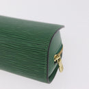 LOUIS VUITTON Epi Dauphine PM Cosmetic Pouch Green M48444 LV Auth 208283-11