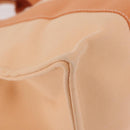 HERMES Coquillage PM Hand Bag Canvas Orange Silver Auth 208285A-12