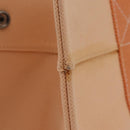 HERMES Coquillage PM Hand Bag Canvas Orange Silver Auth 208285A-6