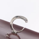 Cartier PANTHERE Shoulder Bag Patent leather Bordeaux Silver Auth 208286-17