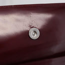 Cartier PANTHERE Shoulder Bag Patent leather Bordeaux Silver Auth 208286-19