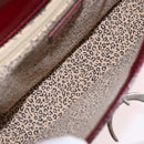 Cartier PANTHERE Shoulder Bag Patent leather Bordeaux Silver Auth 208286-21