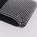 CHANEL Shoulder Bag Rhinestone Black Silver CC Auth 208291SM-14