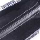 CHANEL Shoulder Bag Rhinestone Black Silver CC Auth 208291SM-17