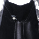 CHANEL Shoulder Bag Rhinestone Black Silver CC Auth 208291SM-19