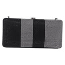 CHANEL Shoulder Bag Rhinestone Black Silver CC Auth 208291SM-3