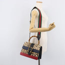 GUCCI Dionysos Bamboo Web Sherry Line Bag Harako leather 448075 Auth 208293M-30